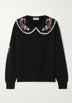 Lula Embroidered Wool Sweater from Rixo