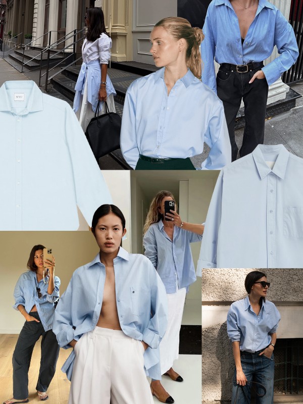The Round Up: Pale Blue Shirts