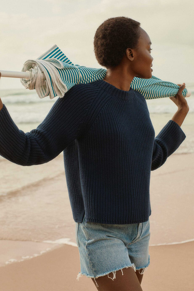 Ribbed Cotton Weekend Jumper from Me & Em