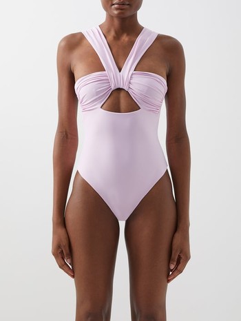 Butterfly Ruched Cutout Swimsuit from Nensi Dojaka