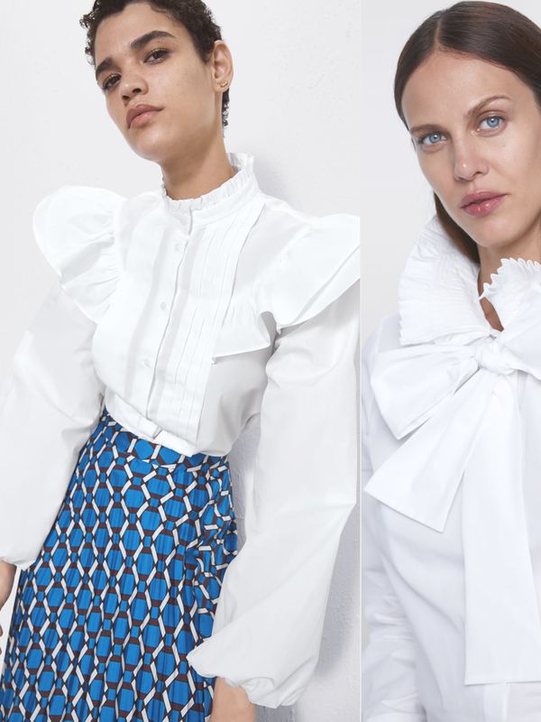 12 Great White Blouses At Zara 