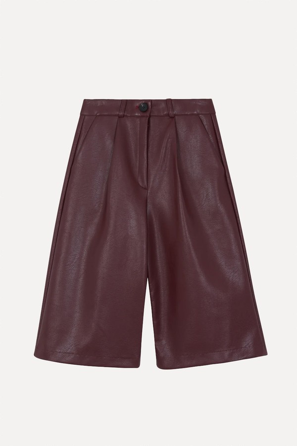Coralie Faux Leather Bermuda Shorts from The Frankie Shop