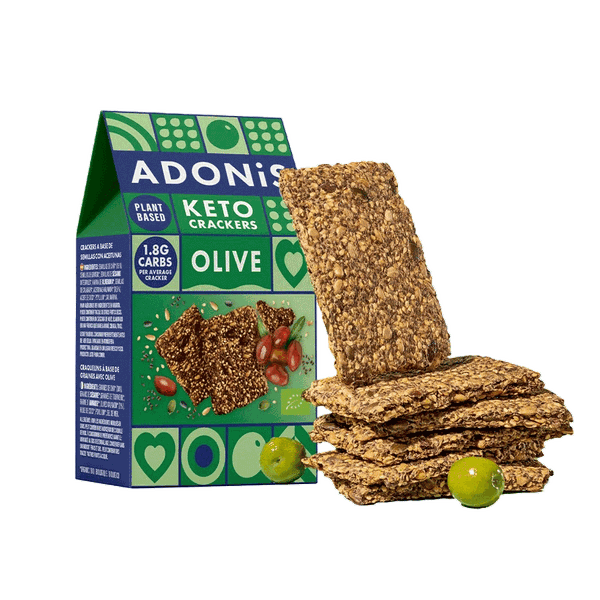 Olive & Chia Seeds Keto Crackers from Adonis