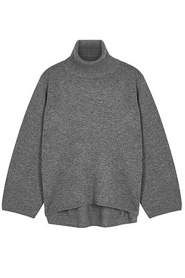Cambridge Grey Wool-Blend Jumper from Toteme