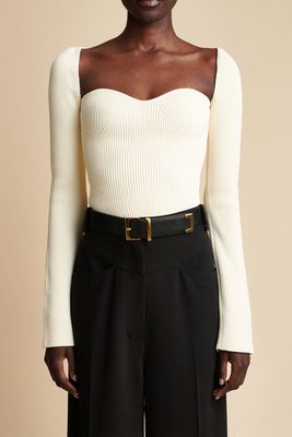 Maddy Ribbed-Knit Sweater from Khaite