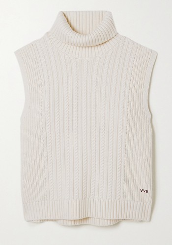 Cable-Knit Turtleneck Sweater  from Victoria, Victoria Beckham