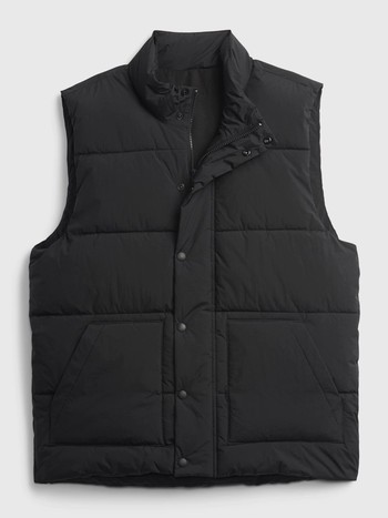 100% Recycled Nylon Puffer Vest 