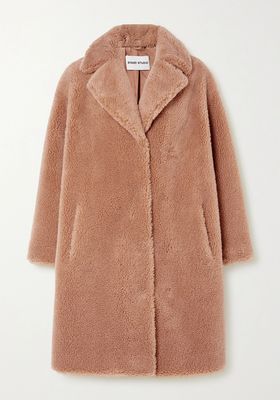 Camille Cocoon Faux Shearling Coat from Stand Studio