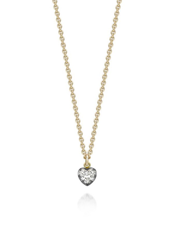 Signature Georgian Heart Shaped Diamond Pendant from Jessica McCormack