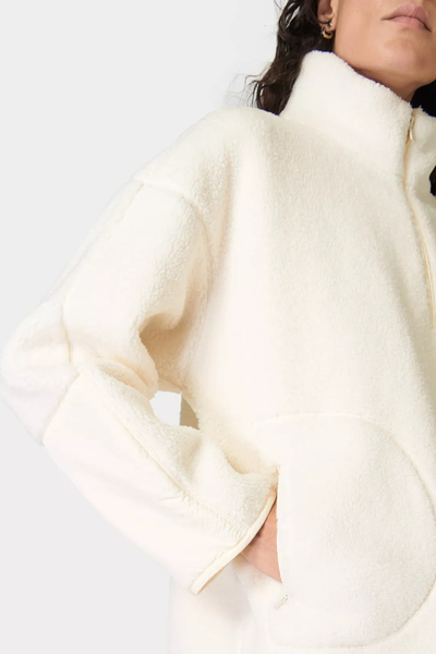 Plush Textured Half Zip from Sweaty Betty