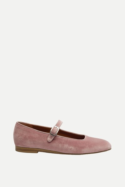 Mary Jane Velvet Flats from Le Monde Beryl