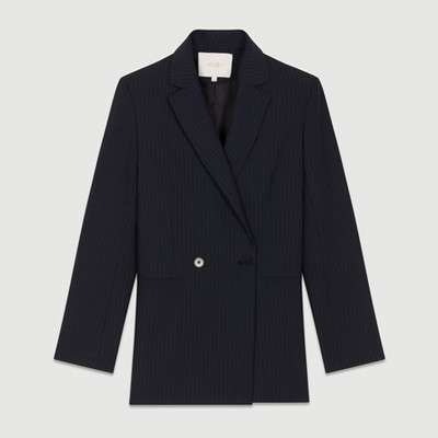 Blazer With Tennis Stripes from Maje