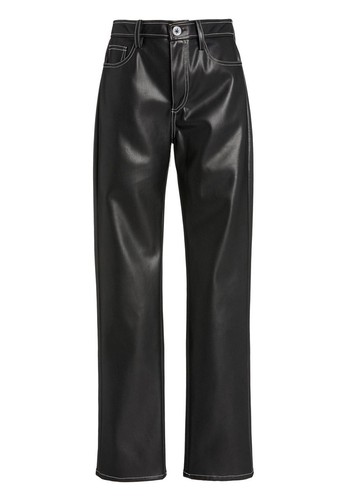 Eli Vegan Leather Straight-Leg Pants from Staud