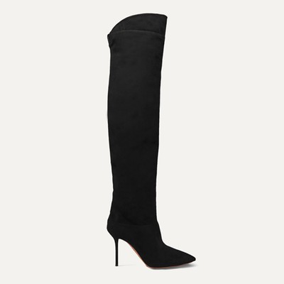 Lancaster 95 Suede Knee Boots from Aquazzura