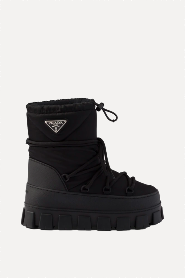 Re-Nylon Gabardine Après-Ski Boots from Prada