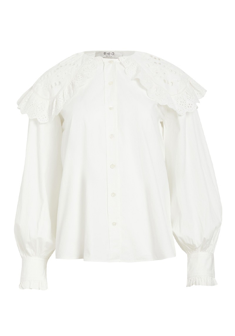 Marina Lace Collar Shirt from Sea