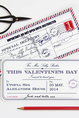 Personalised Valentine’s Day Ticket from Lou & Co