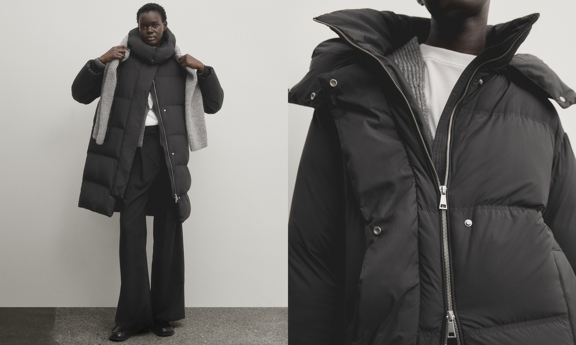 Puffer Jacket With Down & Feather Filling, £199 | Massimo Dutti