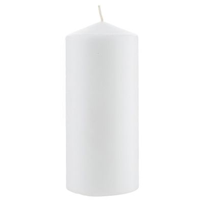 White Pillar Candle from Sainsburys