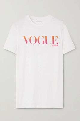 + Vogue Printed Organic Cotton-Jersey T-Shirt from Christopher John Rogers