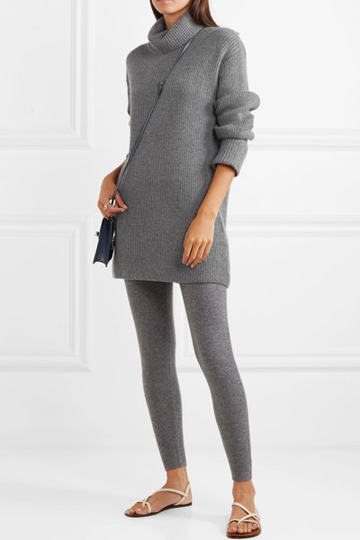 Ribbed Cashmere Turtleneck Sweater from Le Kasha