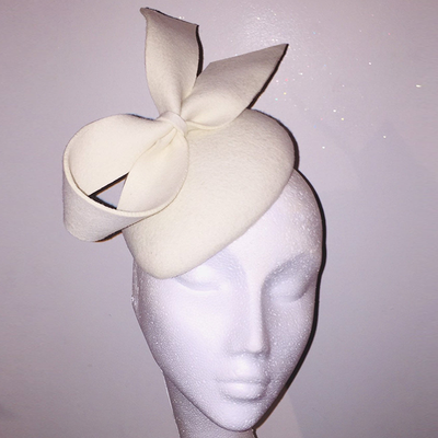 Wool Felt Percher Hat from NJ Miller Millinery