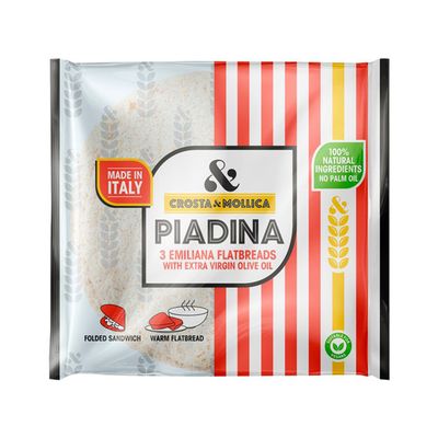Crosta & Mollica Piadina Flatbreads, £1.89 | Ocado 