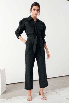 Cotton Blend Utility Jumpsuit from & Other Stories