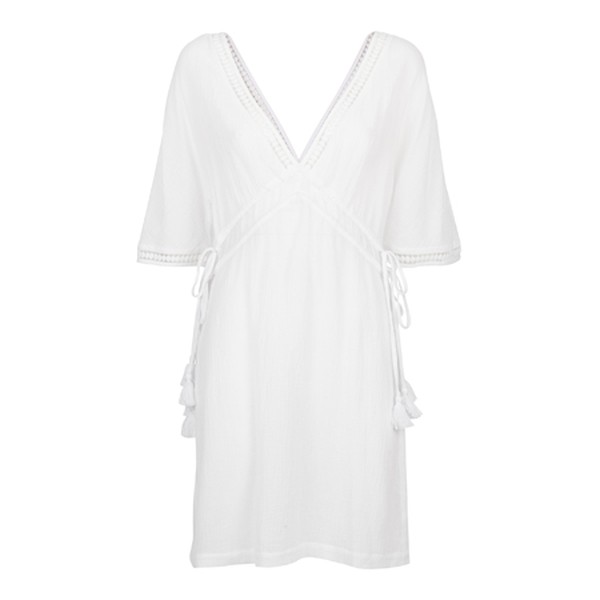 Moorea Lace Trim Kaftan