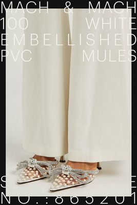 100 Embellished PVC Mules, £895 | Mach & Mach