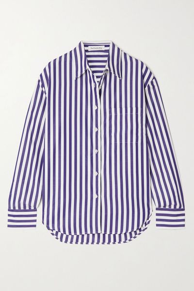 Lui Striped Poplin Shirt from Frankie Shop