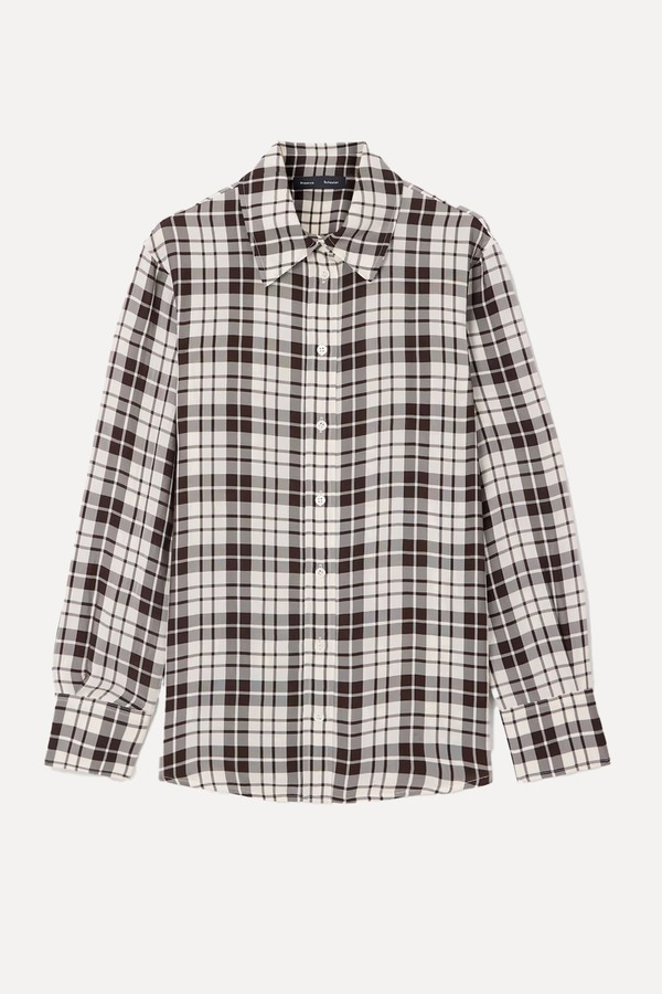 Bronwen Checked Twill Shirt  from  Proenza Schouler
