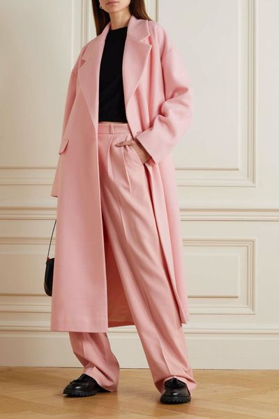 Osa Brushed Wool-Blend Coat from Bouguessa