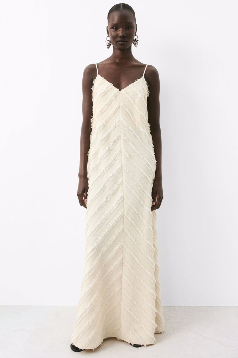 Fringe-Trimmed Strappy Dress from H&M