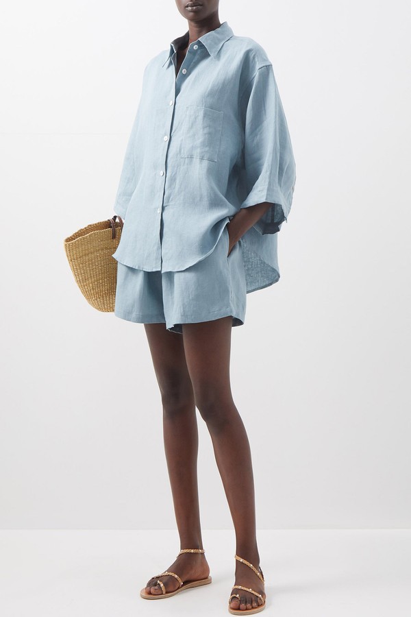 03 Short Linen Shirt and Shorts from Deiji Studios