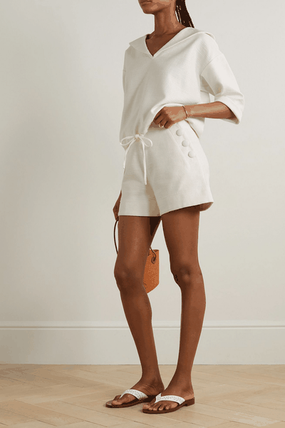 Sailor Cotton-Blend Bouclé Shorts, £565 | Lisa Marie Fernandez