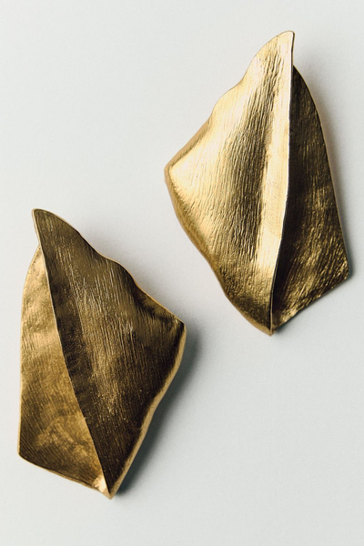 Raised Textured Earrings from Zara