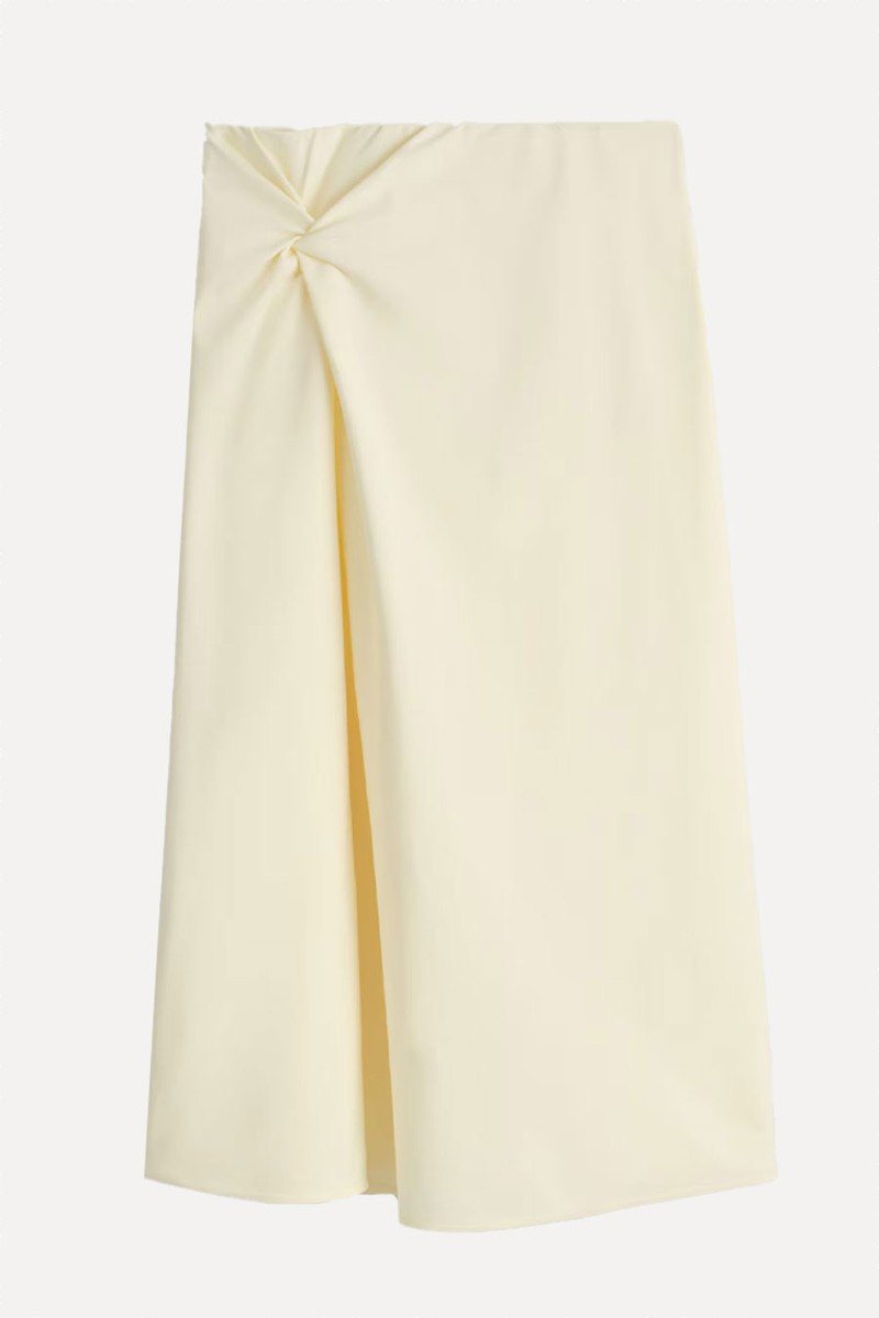 Twist-Detail Midi Skirt from COS