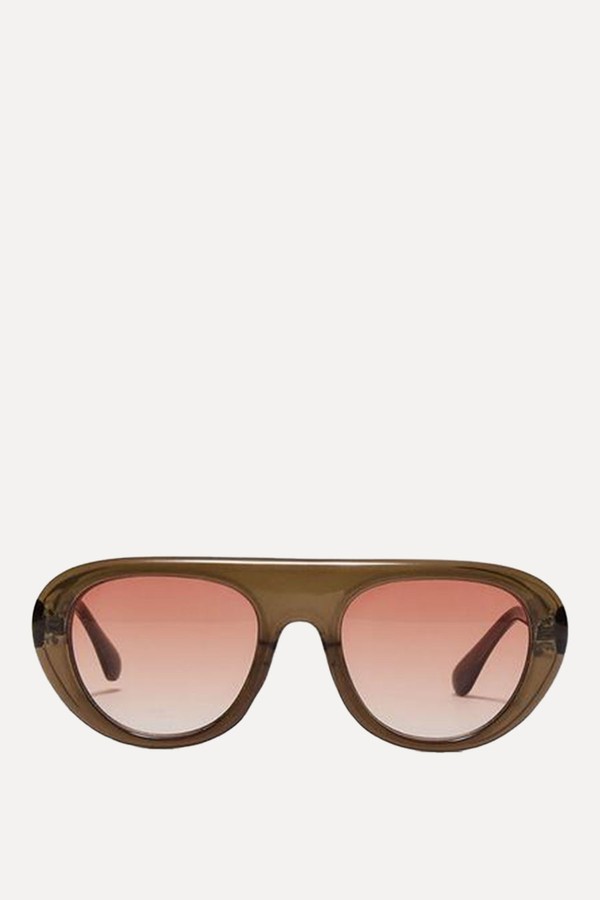 Round Resin Sunglasses from Stradivarius