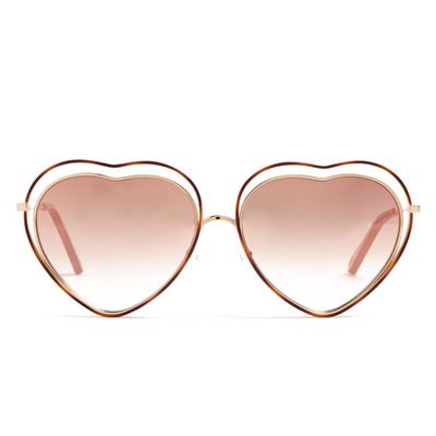 Poppy Heart Sunglasses from Chloé