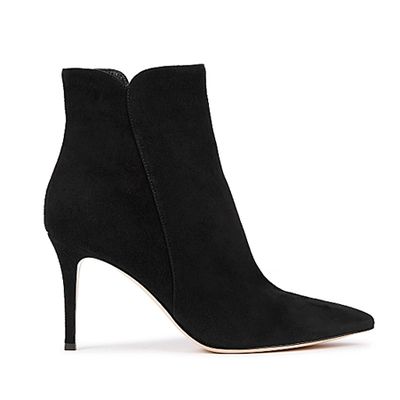 Camoscio 85 Black Suede Ankle Boots from Gianvito Rossi