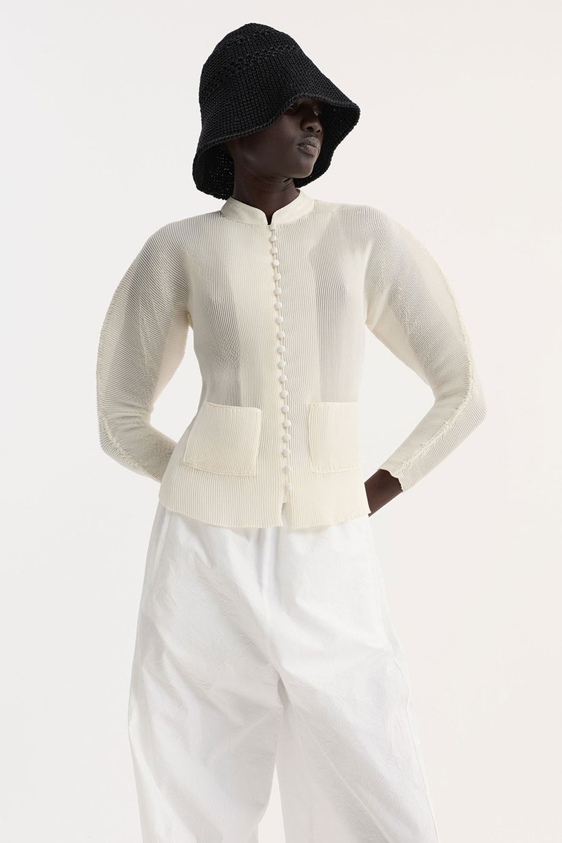 Plissé Cardigan from RÓHE