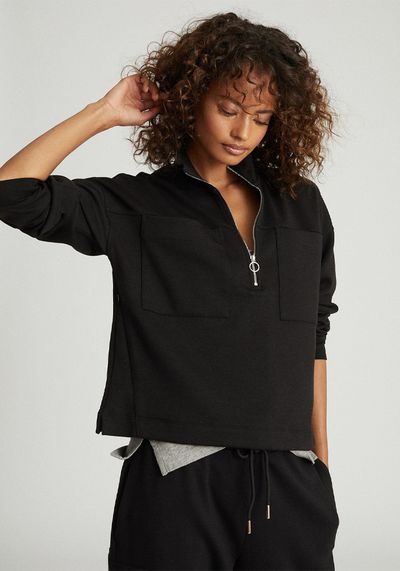 Etta Zip Neck Sweatshirt