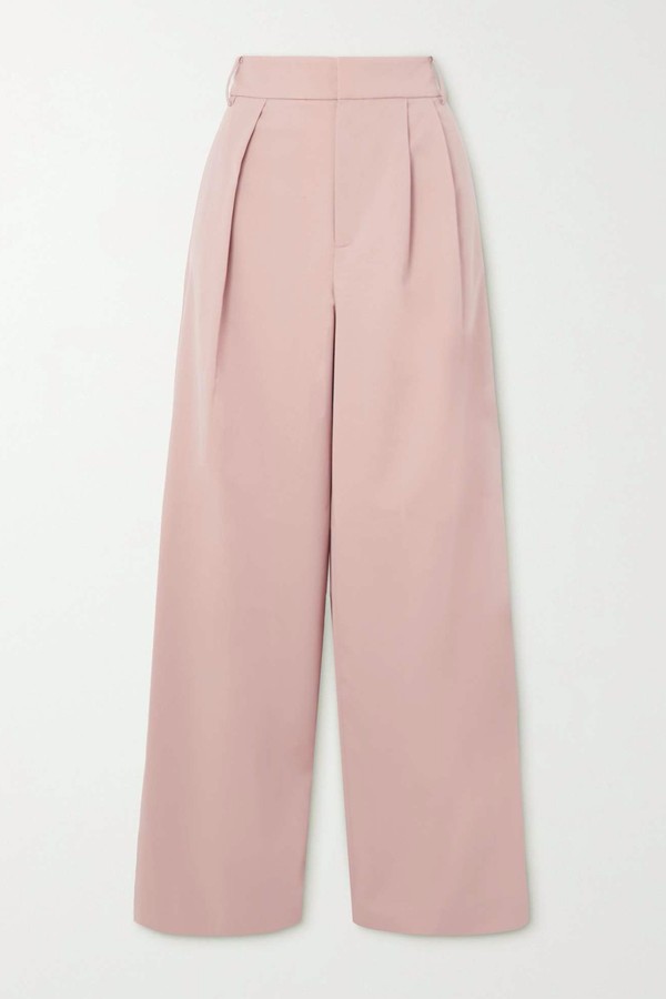 Stella Wool-Blend Wide-Leg Pants from Tibi