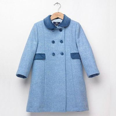 Pale Blue Classic Coat from Trotters