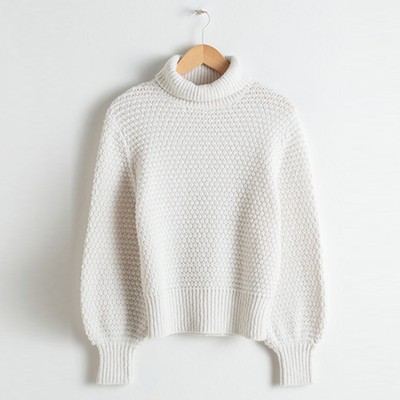 Wool Blend Turtleneck Sweater from Stories