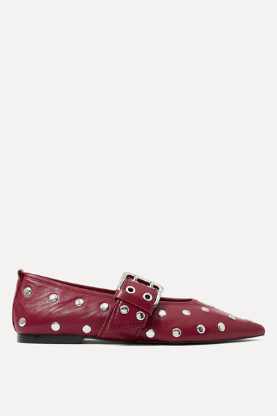 Studded Leather Ballerinas from Bimba Y Lola