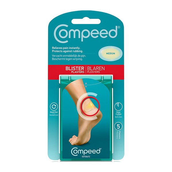 Hydrocolloid - Medium - 5 Plasters from Compeed Blister