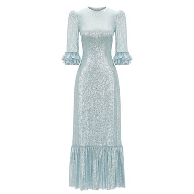 Pale Blue Metallic Silk Festival Dress from The Vampire’s Wife