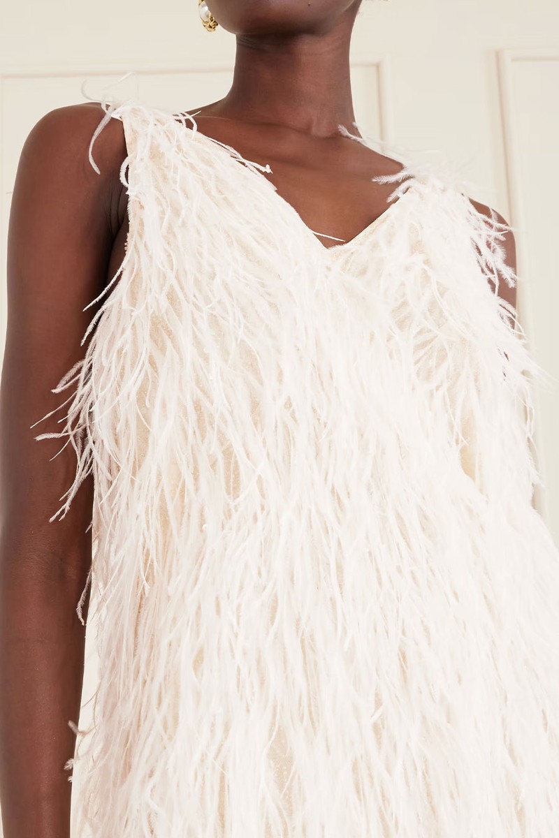 Embellished Mesh Mini Dress from Twp